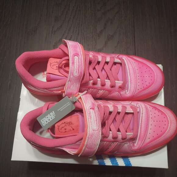 SALE! adidas Jeremy Scott x Forum Low Dipped - Solar Pink, Women's 42, size 11 - Picture 1 of 4